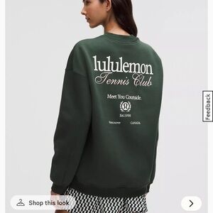 Lululemon Athletica Forest Green Tennis Club Sweatshirt